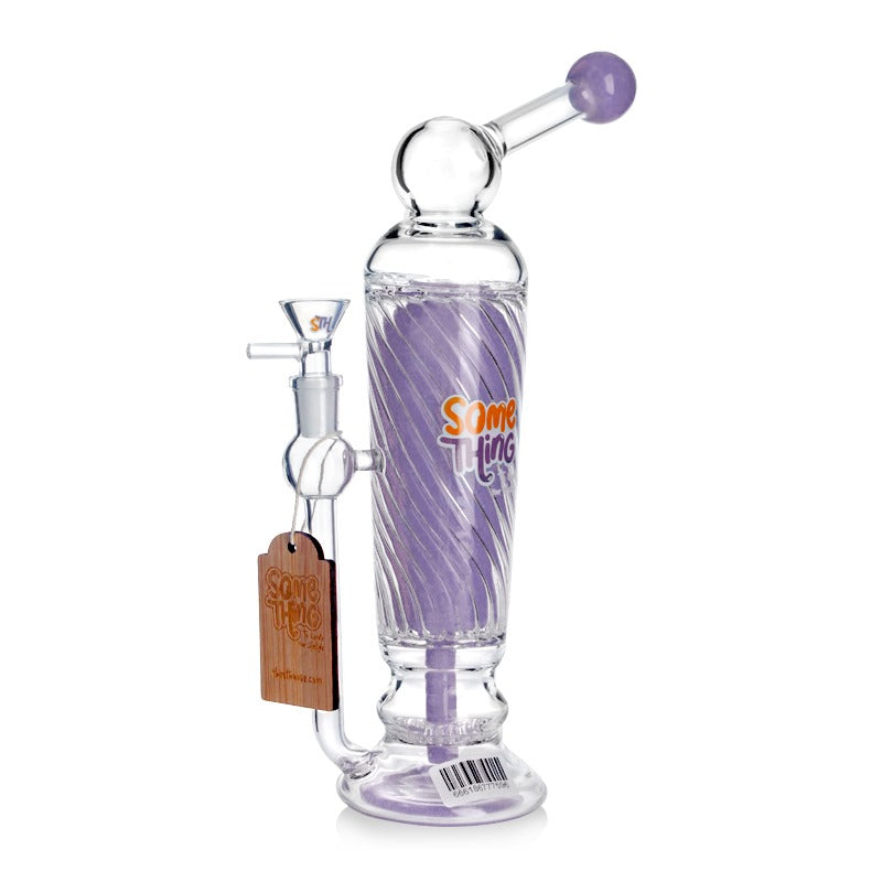 11" Waterpipe W Bubbler - Something Glass