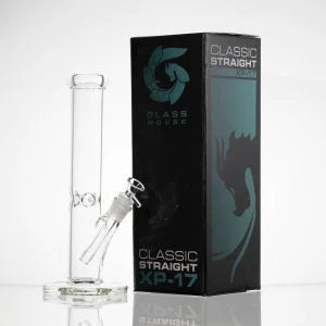 12" 5mm Straight Water Pipe - Glass House
