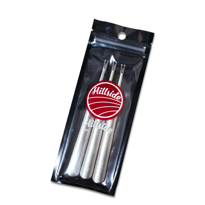 3PC Small Stainless Steel Pitchfork Dabber Kit – Hillside Glass
