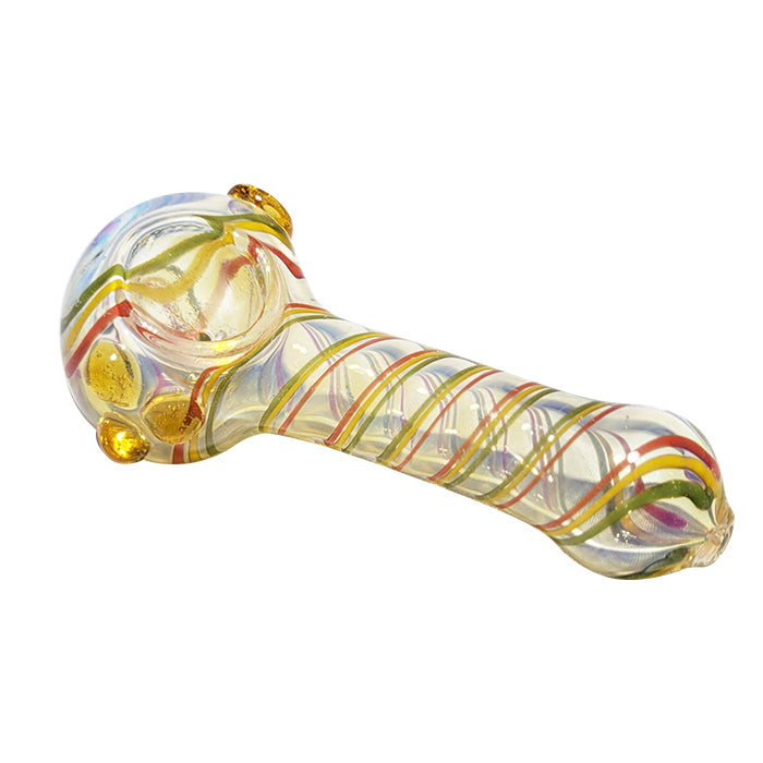4 Inch Glass Hand Pipe Speckled Pattern