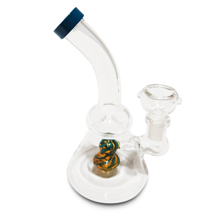 7" Glass Water Pipe with Showerhead Percolator
