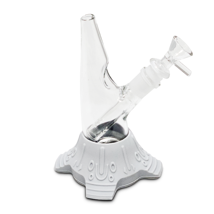 7" Small LED Rocket Glass Water Pipe