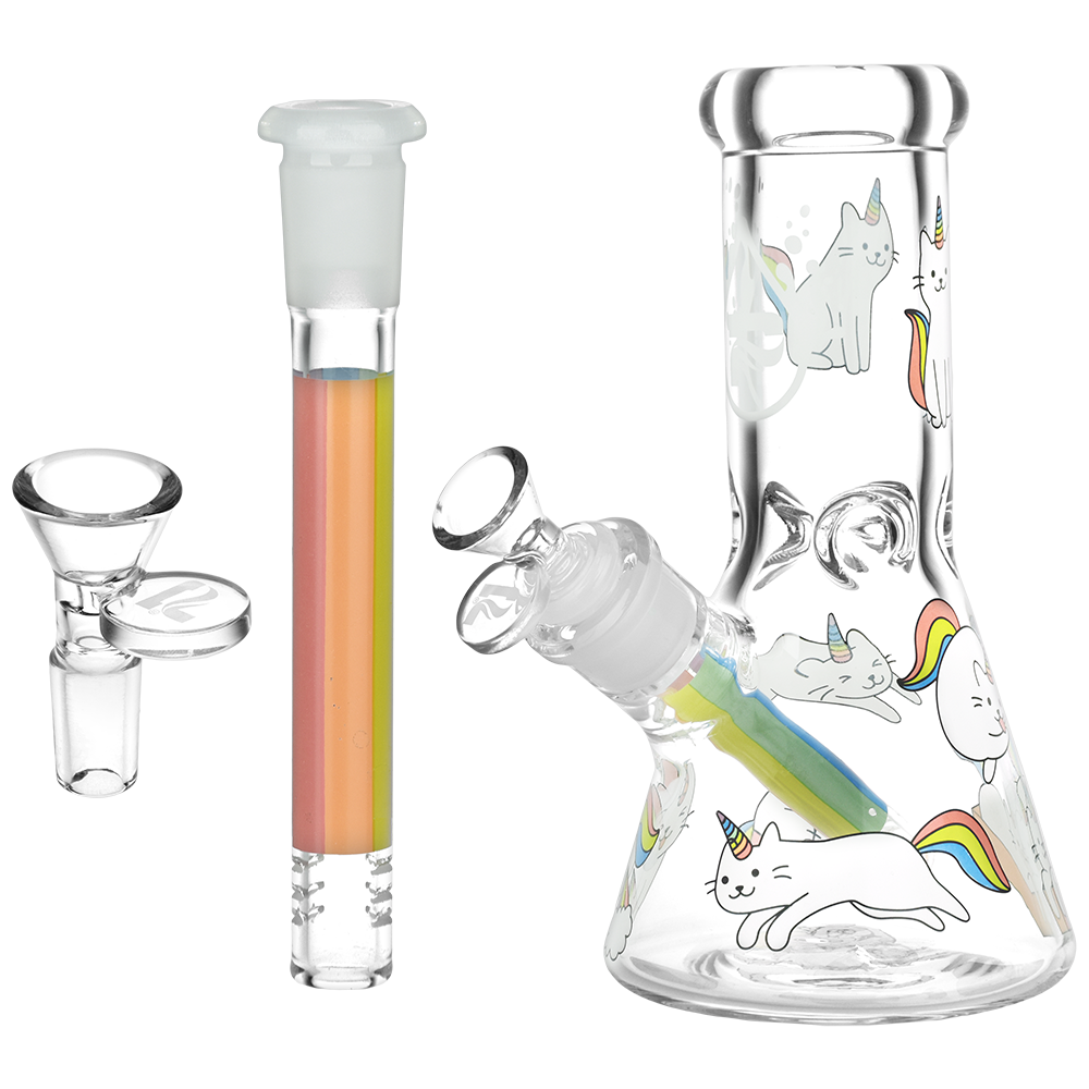 8" Caticorns Glass Beaker Bong 14mm Female – Pulsar