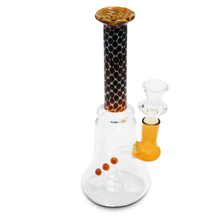 8 Inch Glass Water Pipe with Honeycomb Percolator