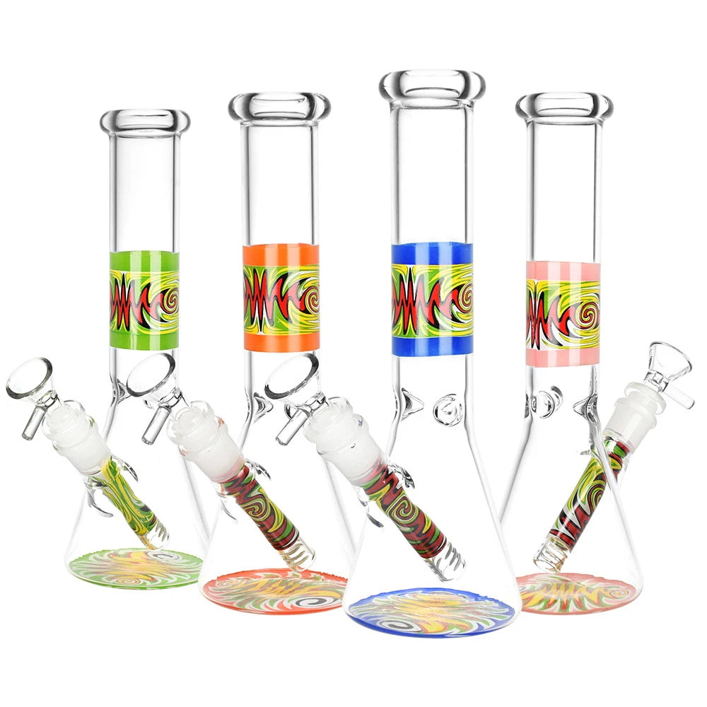 9.75 Inch Vacillating Vibe Beaker Bong – Assorted Colors