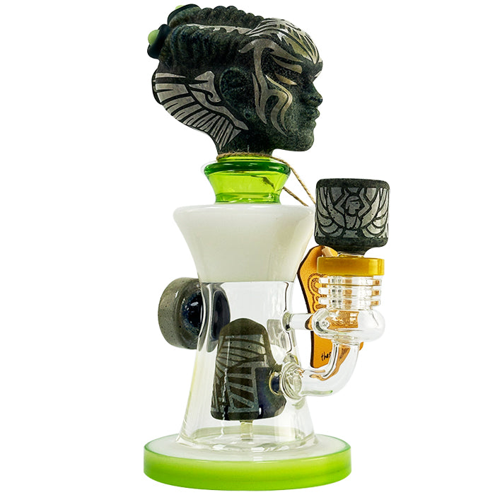 9" W Myan Long Head Design - Something Glass Waterpipe