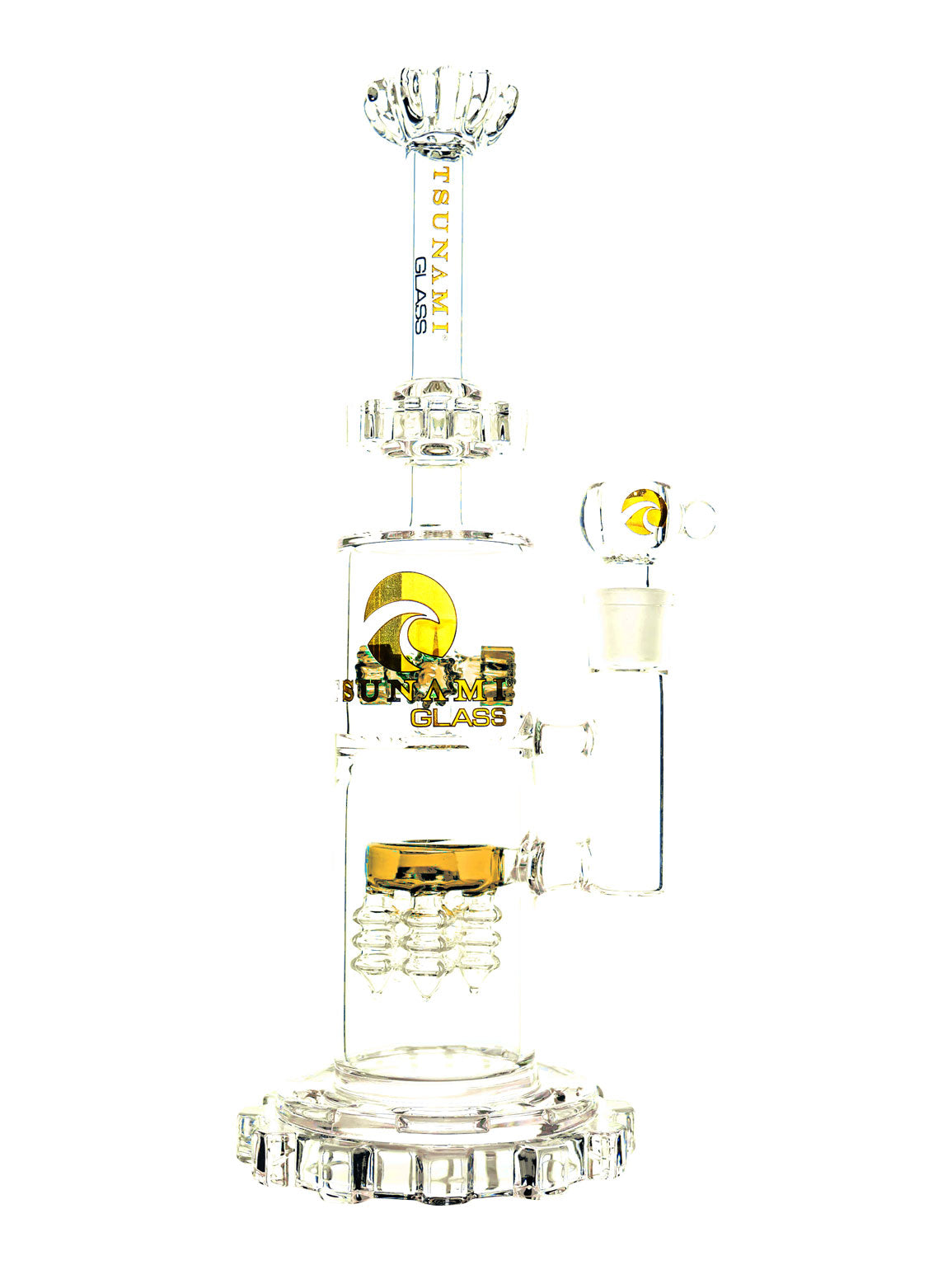 Amber 14" Tsunami Gear Base Electric Shower Head Water Pipe