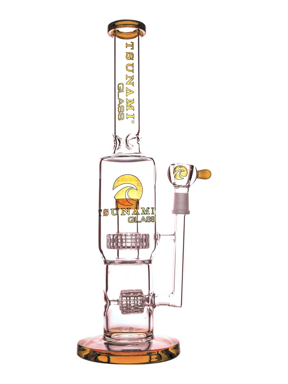 Amber 14" Tsunami Showerhead Stereo Water Pipe