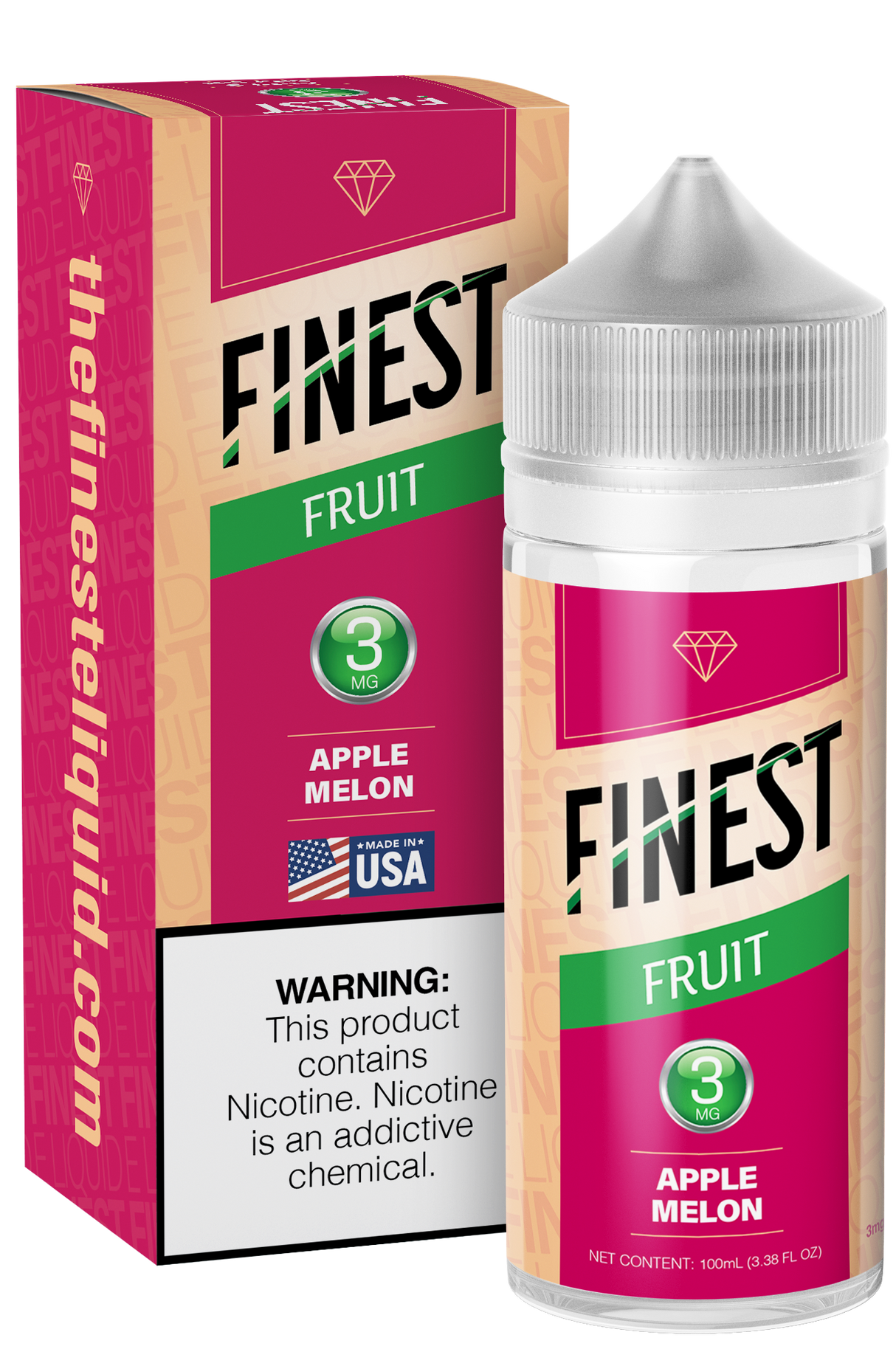 Apple Melon Freebase E-Liquid Fruit Edition 100ML - The Finest