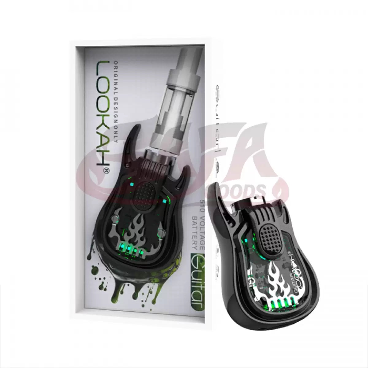 Black Guitar Vape Battery - Lookah