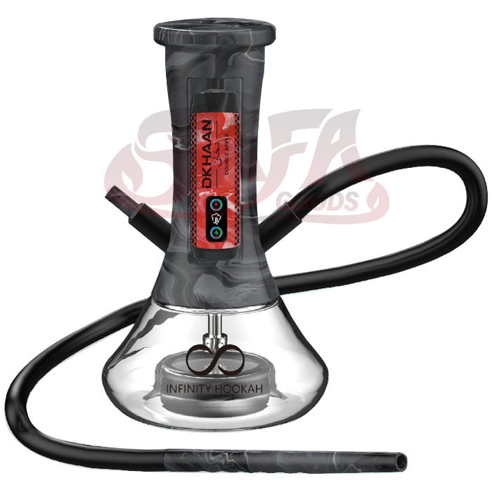 Black Portable Hookah Kit - Dkhaan Infinity