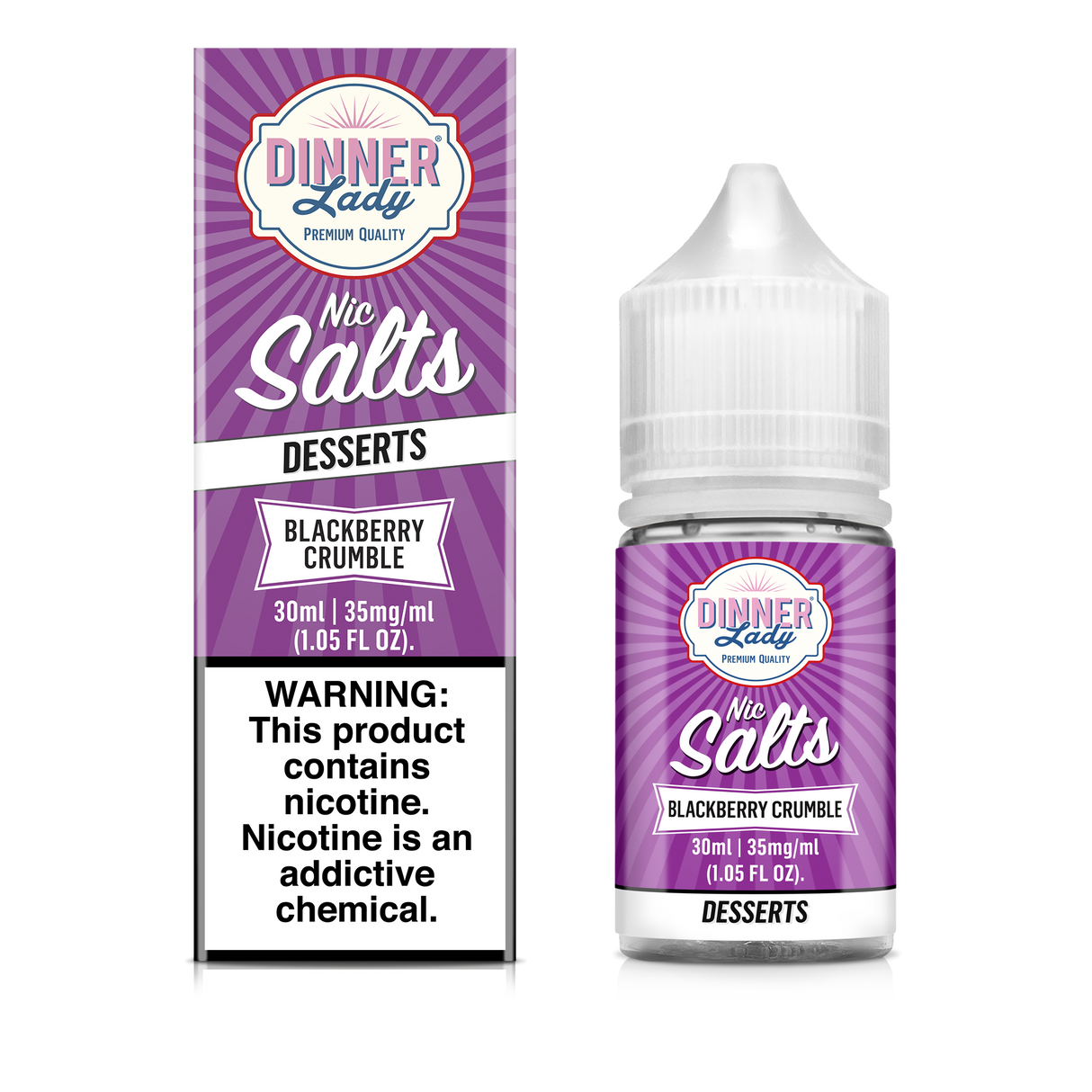Blackberry Crumble Salt Nic E-Liquid 30ML - Dinner Lady