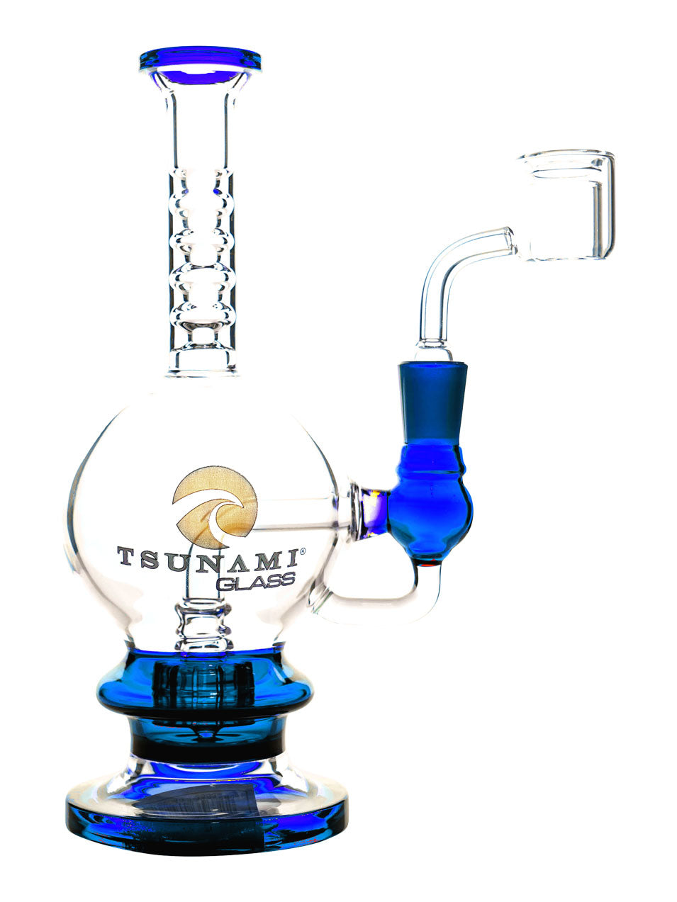 Blue 8" Tsunami Shower Head Water Pipe
