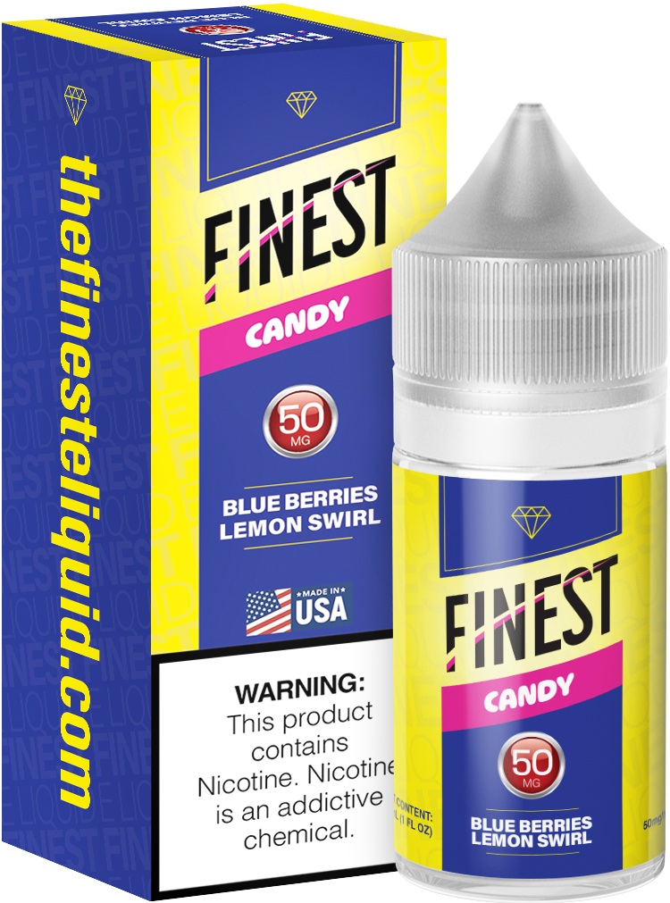 Blue Berries Lemon Swirl Salt Nic E-Liquid Candy Edition 30ML - The Finest