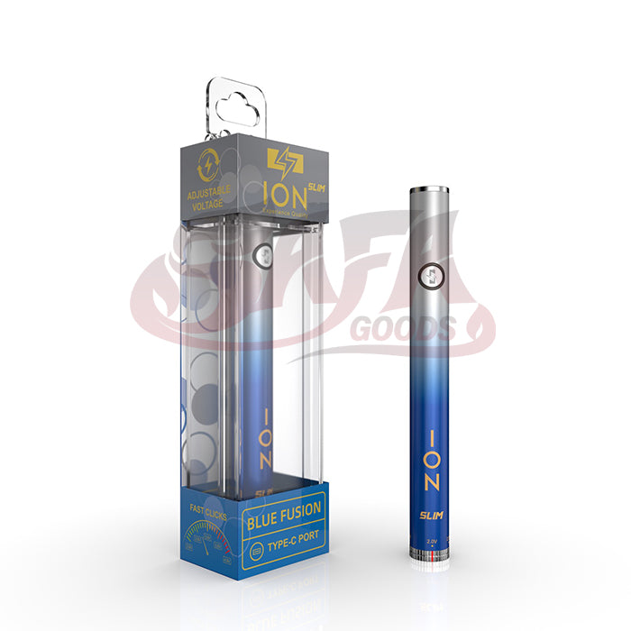 Blue Fusion Slim 320mAh 510 Cartridge Battery - ION