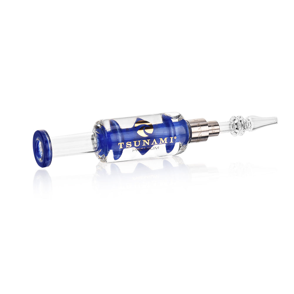 Blue Mushroom Edition Glass Nectar Collector - Tsunami