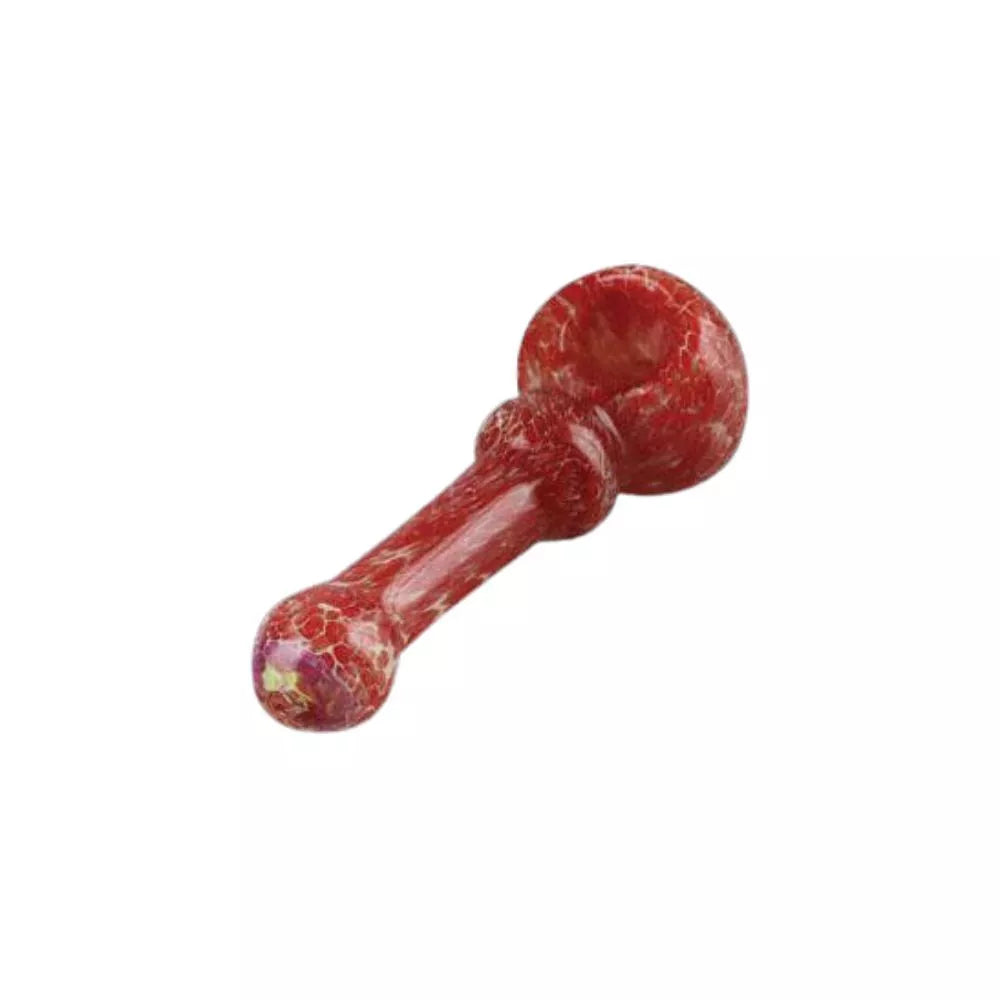Breathing Frit Glass Spoon Pipe 4" Asst. Colors - Pulsar