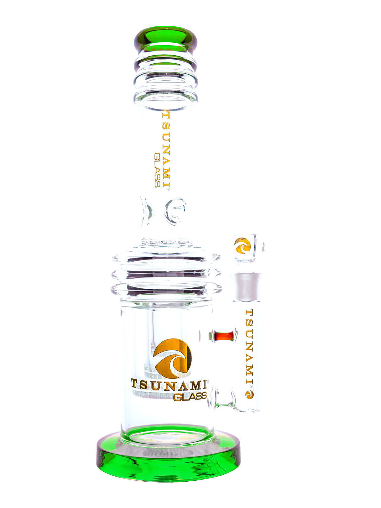 17" Tsunami Heart Style Triple Honeycomb Water Pipe