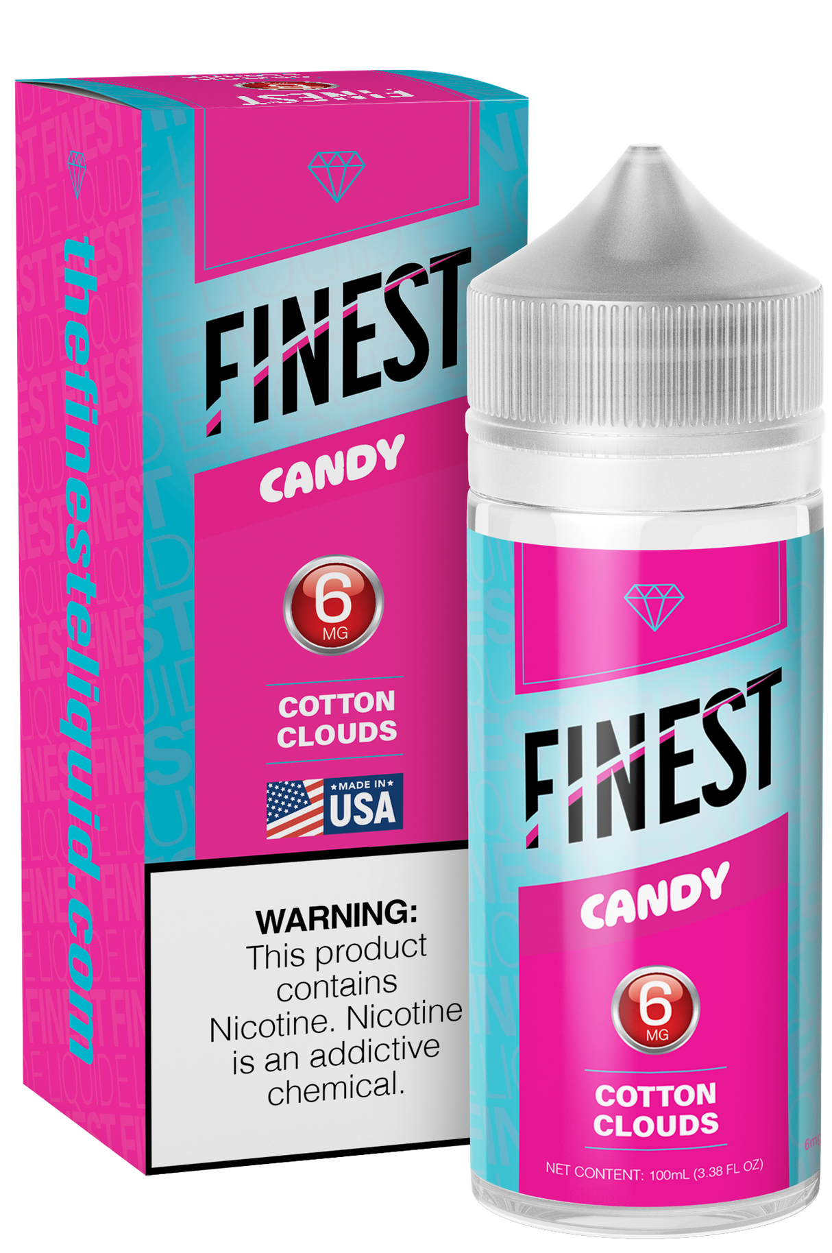 Cotton Clouds Freebase E-Liquid Candy Edition 100ML - The Finest