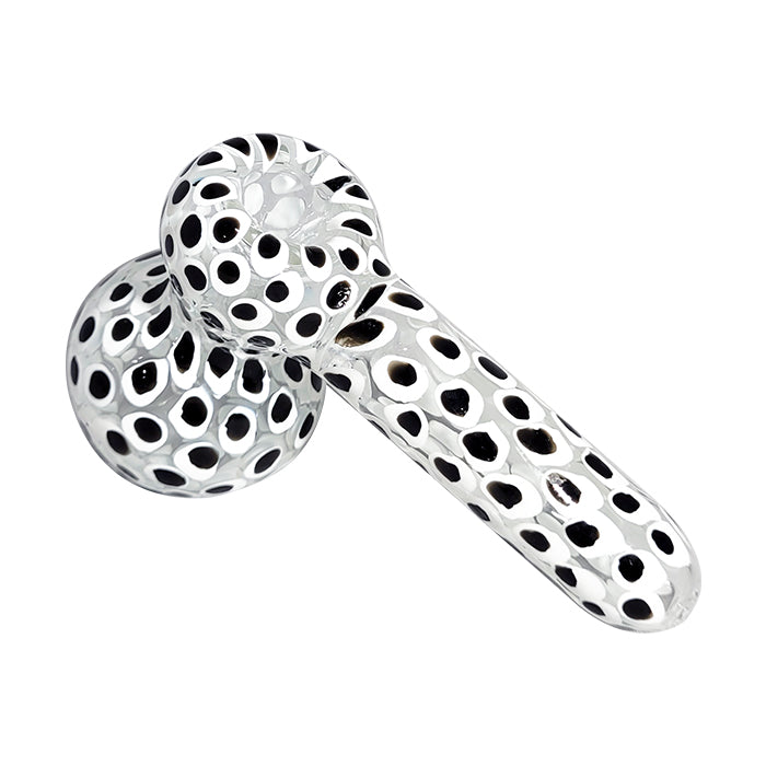 Glass Bubbler Polka Dot Design