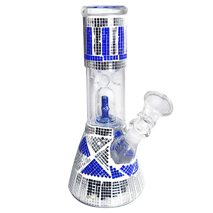 Glass Water Pipe Mosaic Beaker Design