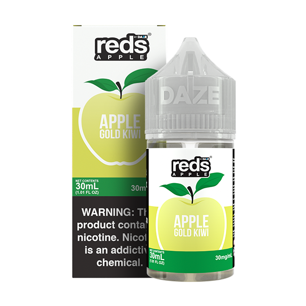 Gold Kiwi Salt Nic E-Liquid 30ML - Reds Apple