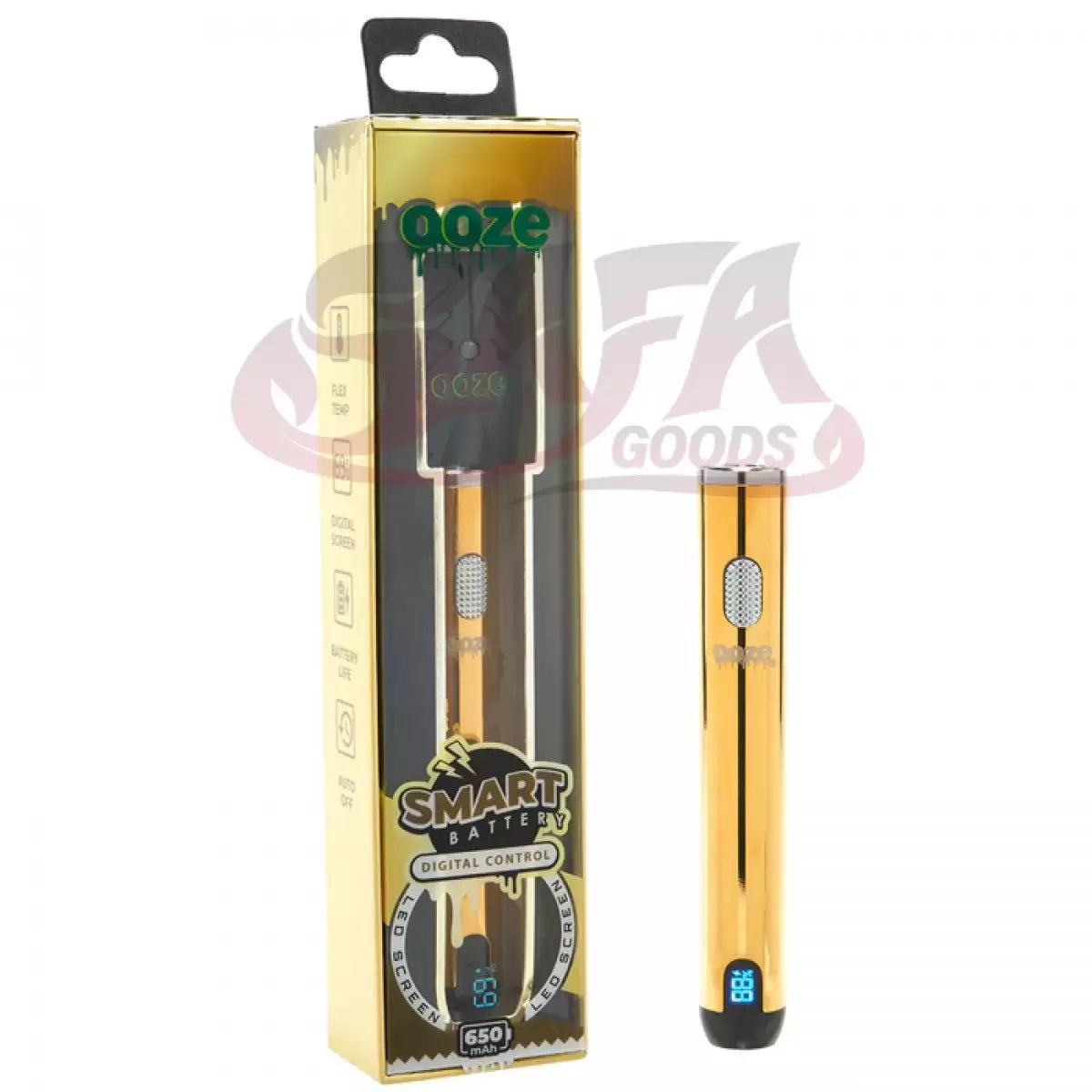 Gold Smart Battery for Cartridges - Ooze