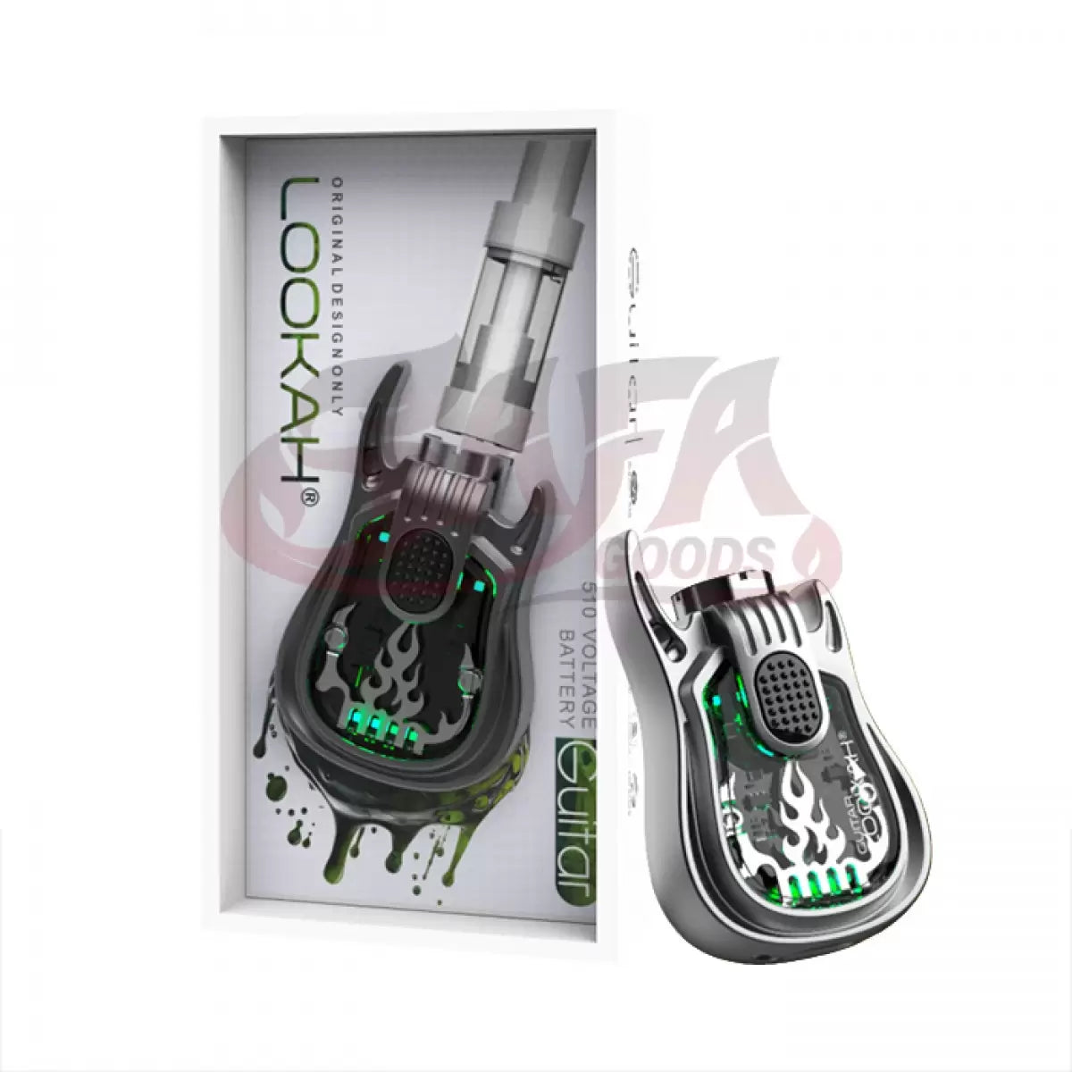 Gray Guitar Vape Battery - Lookah
