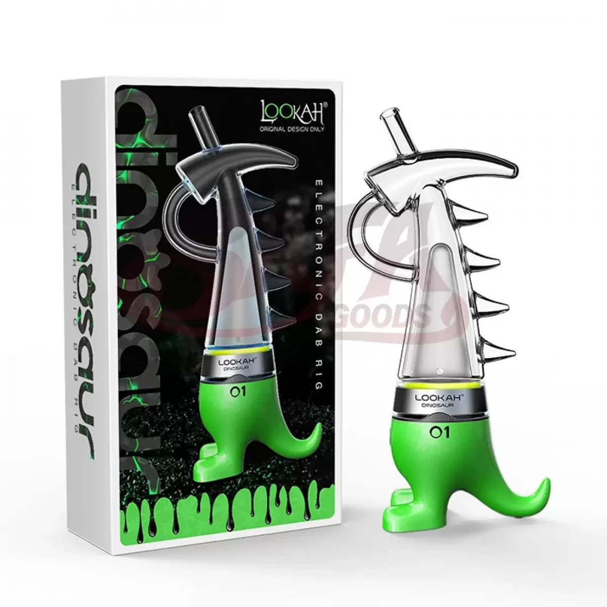 Green Dinosaur Electronic Dab Rig - Lookah