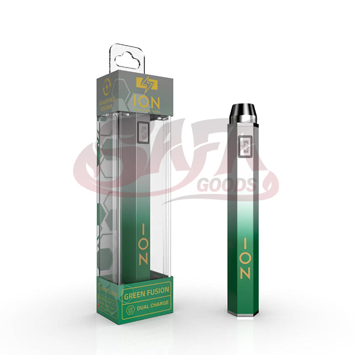Green Fusion 1100mAh 510 Cartridge Battery - ION