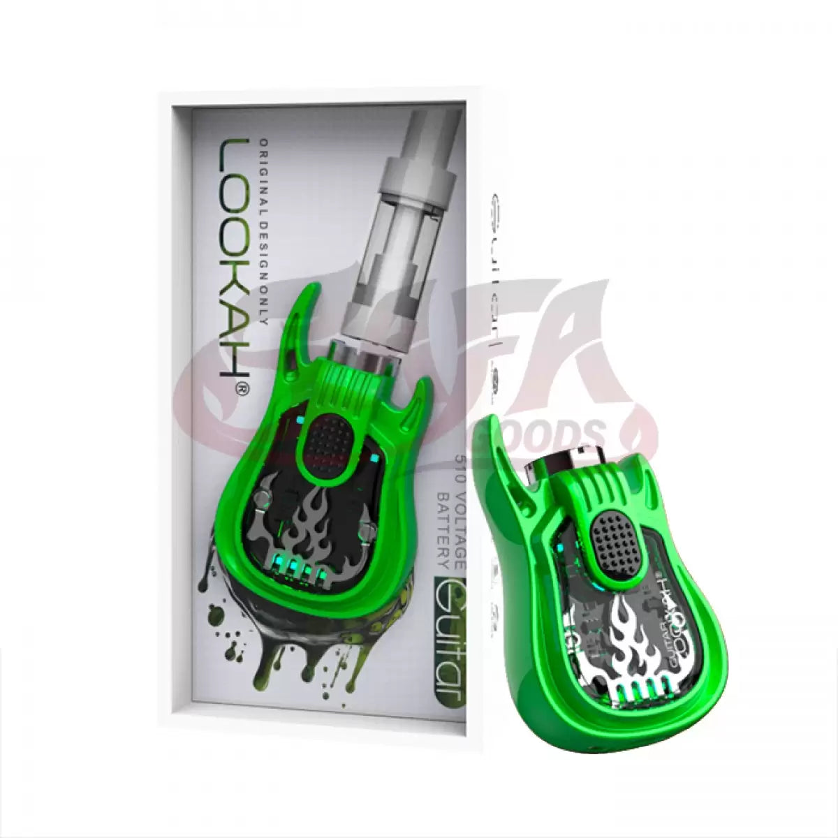Green Guitar Vape Battery - Lookah