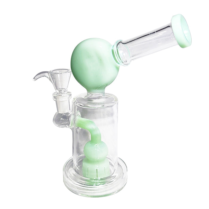 Grey Scaled Design Glass Water Pipe