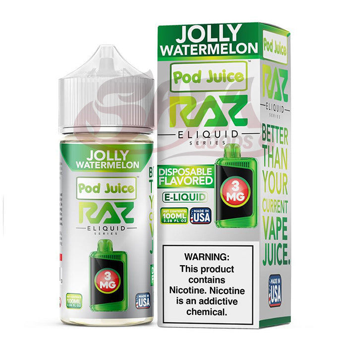 Jolly Watermelon Raz FB E-Liquids 100ML Bottles