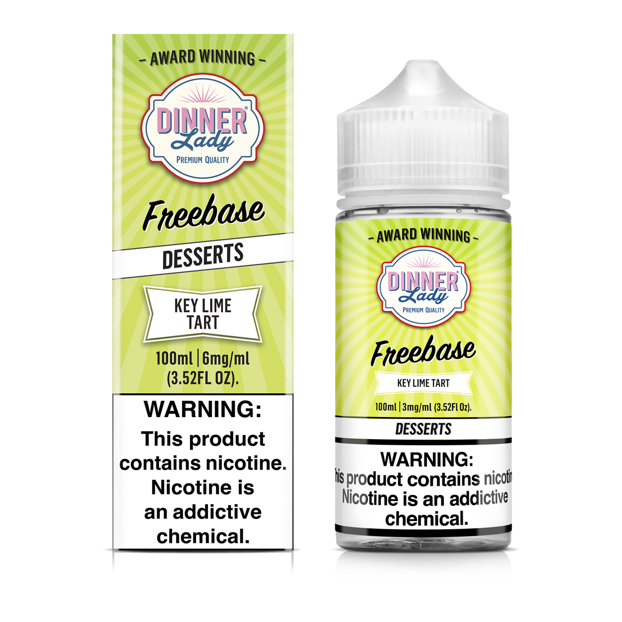 Key Lime Tart Freebase E-Liquid 100ML - Dinner Lady