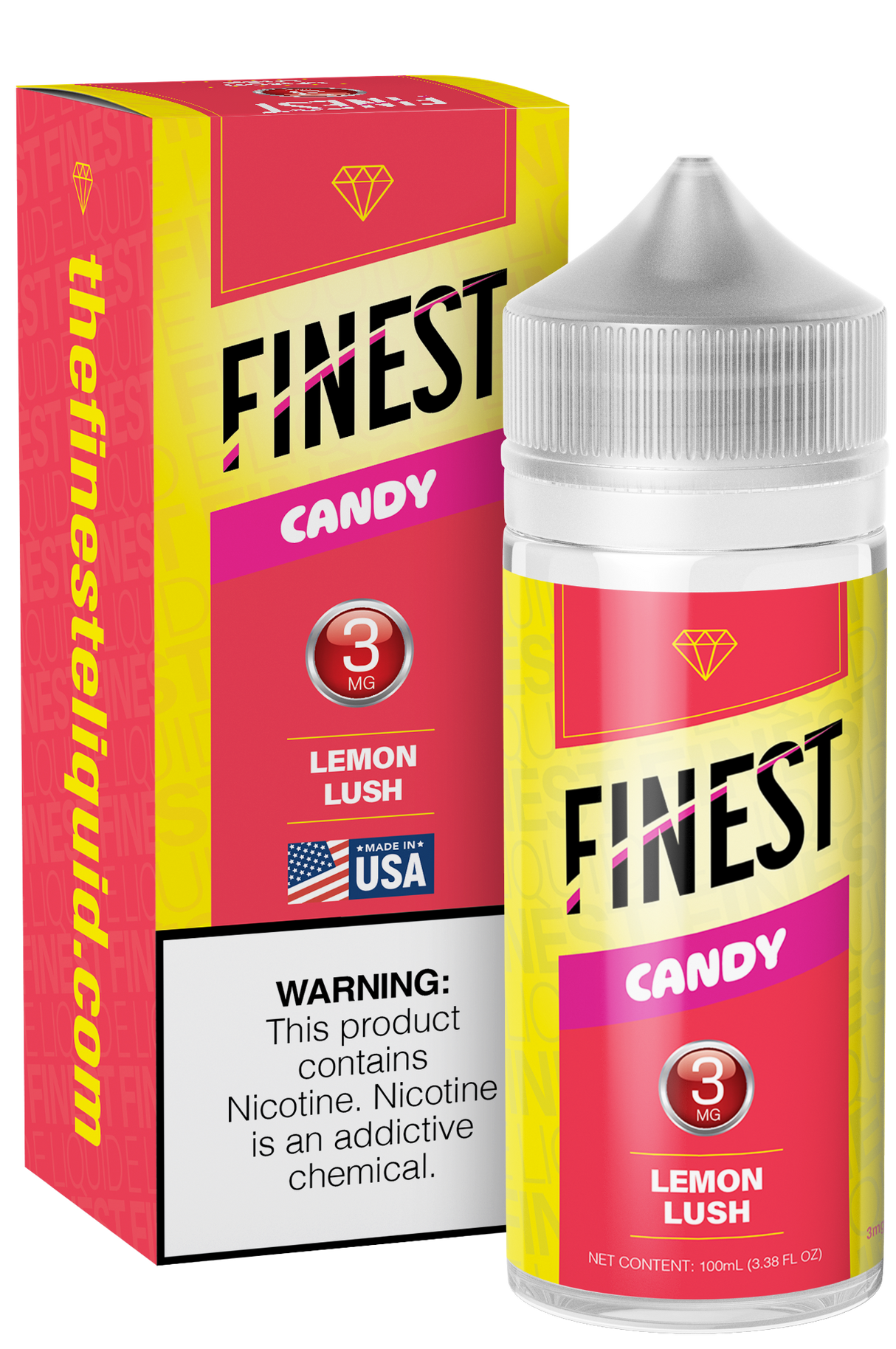 Lemon Lush Freebase E-Liquid Candy Edition 100ML - The Finest