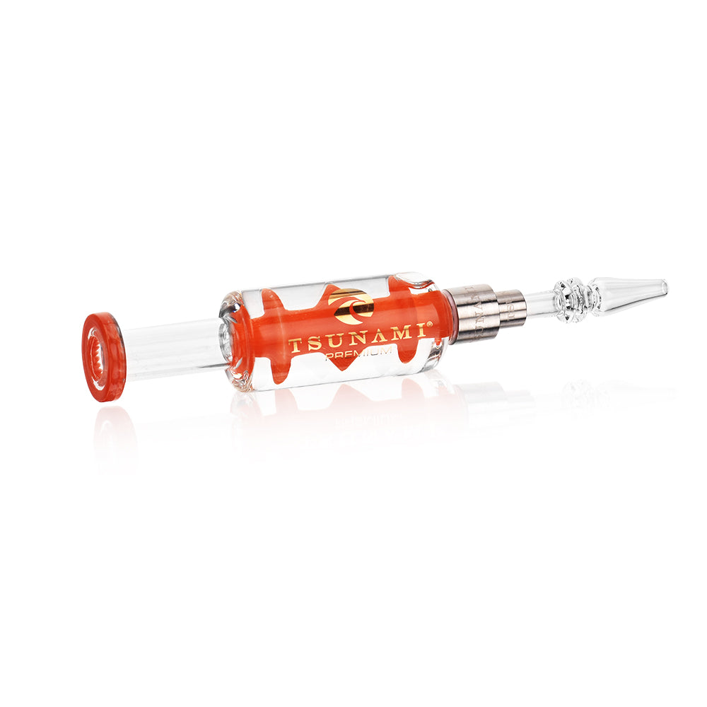 Orange Mushroom Edition Glass Nectar Collector - Tsunami