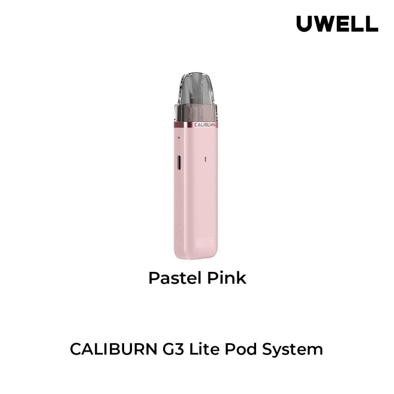 Pastel Pink Caliburn G3 Lite Pod System - Uwell