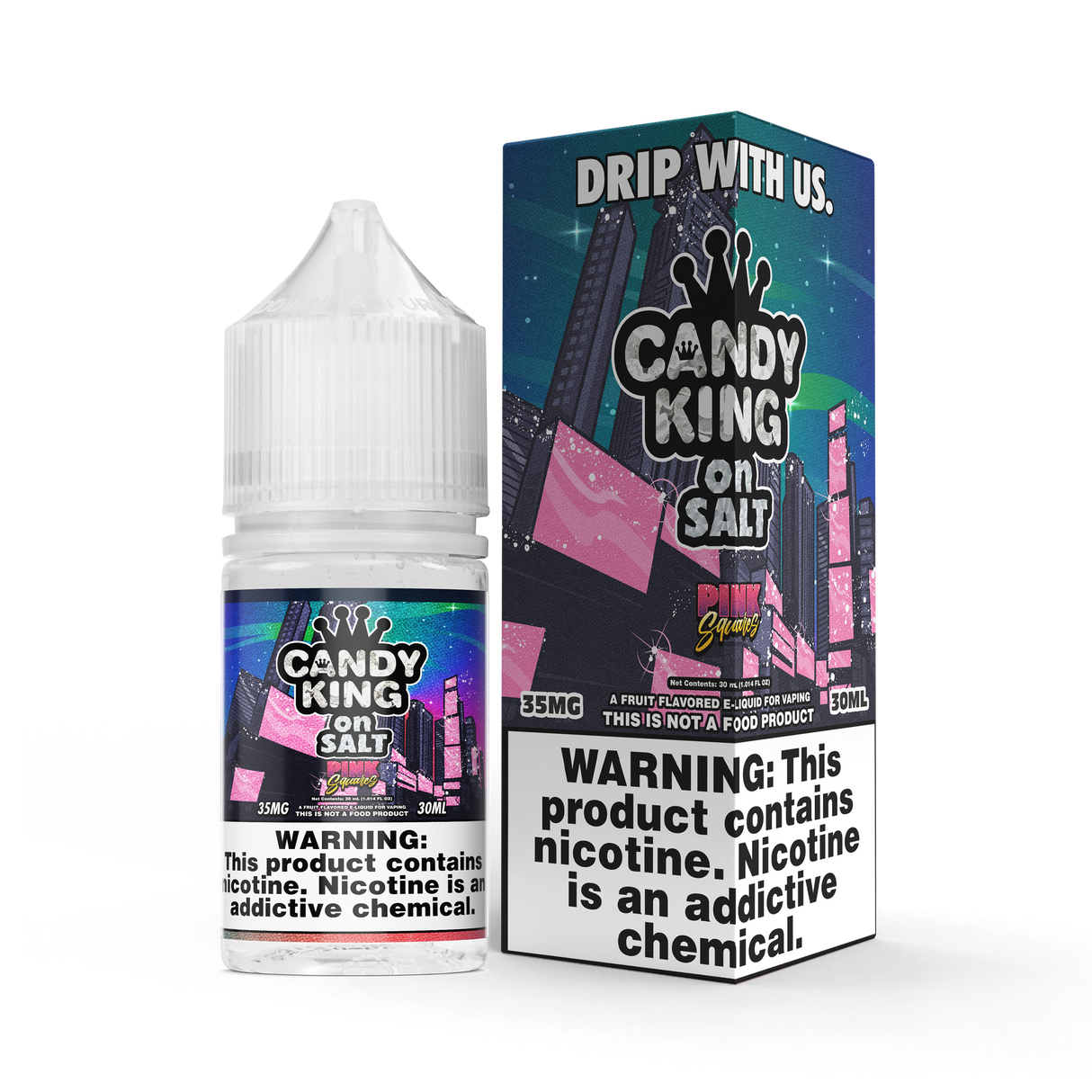 Pink Squares Candy King Salt Nic E-Liquid - 30ML