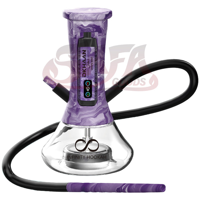Purple Portable Hookah Kit - Dkhaan Infinity
