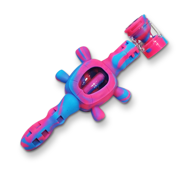 Silicone Turtle Dab Straw & Pipe Combo
