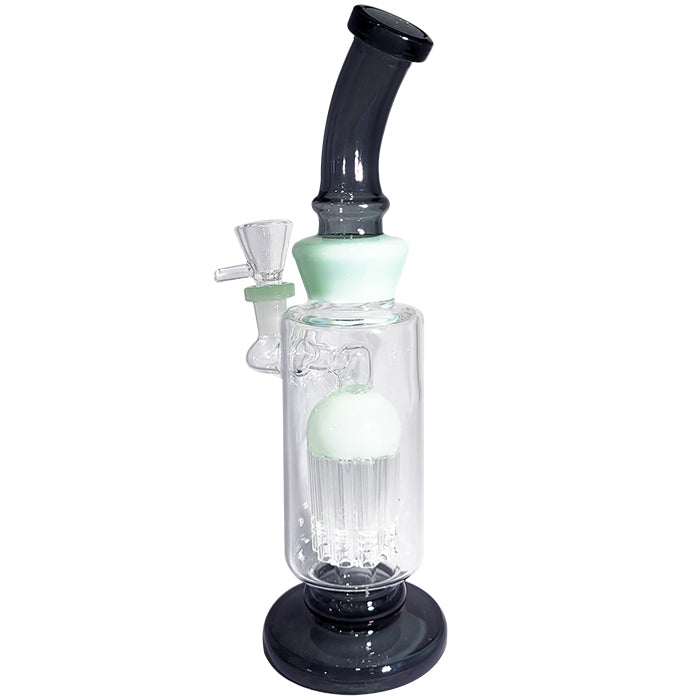 Single Chamber Percolator Glass Water Pipe