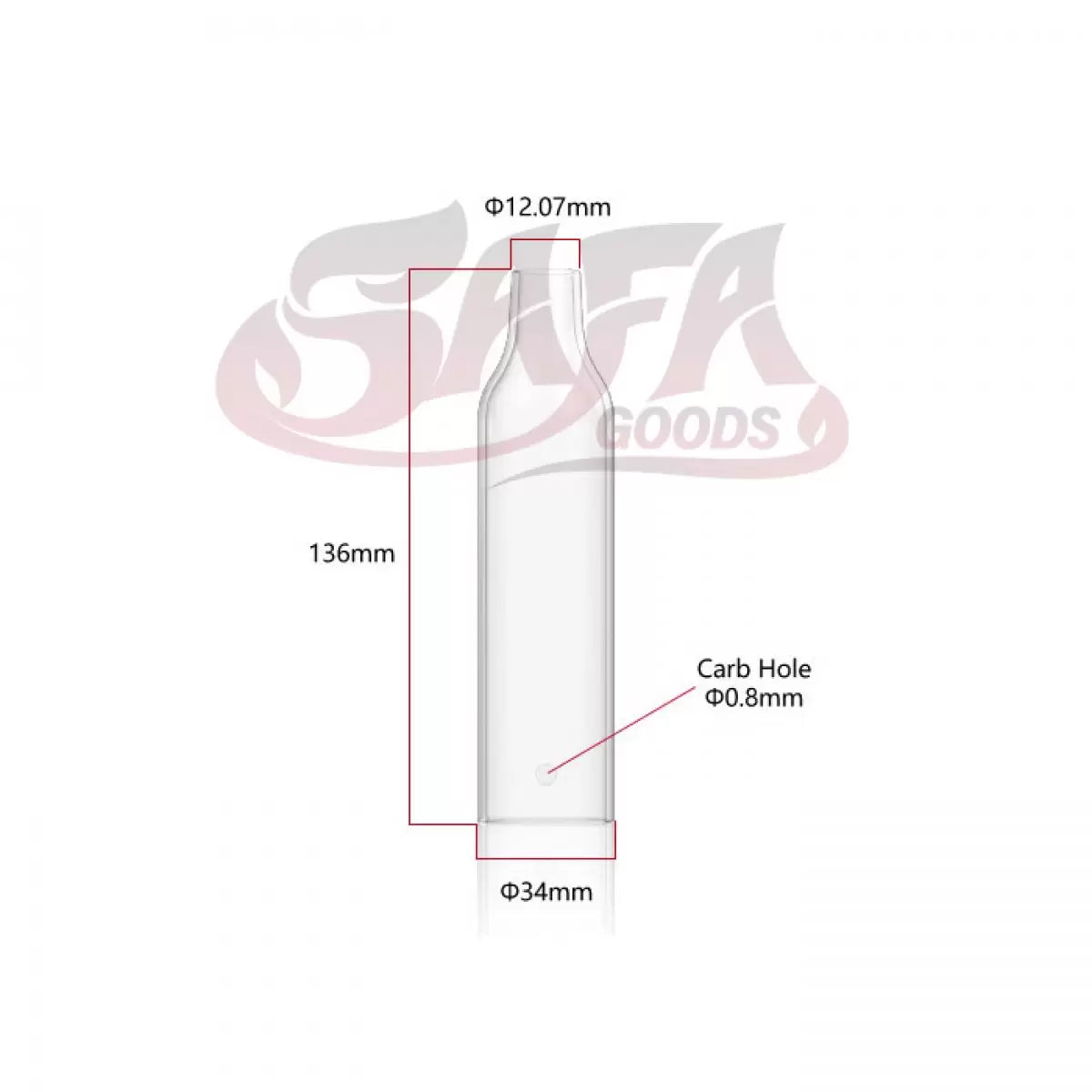 Starship Glass Mouthpiece - Hamilton Devices