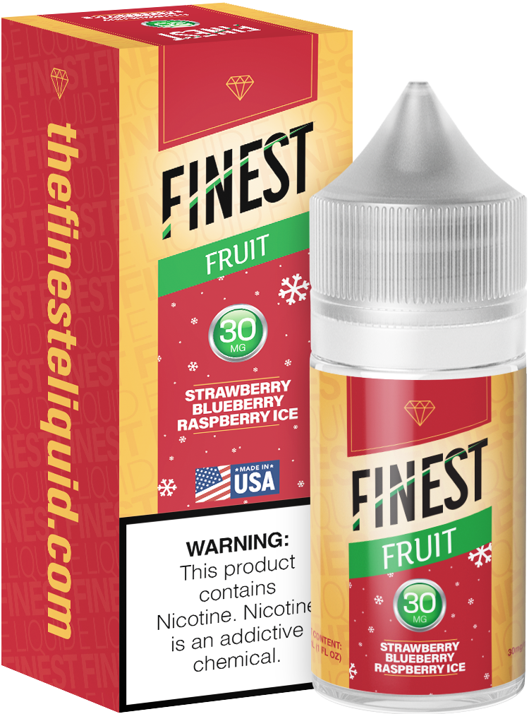 Strawberry Blueberry Raspberry Ice Salt Nic E-Liquid Fruit Edition 30ML - The Finest