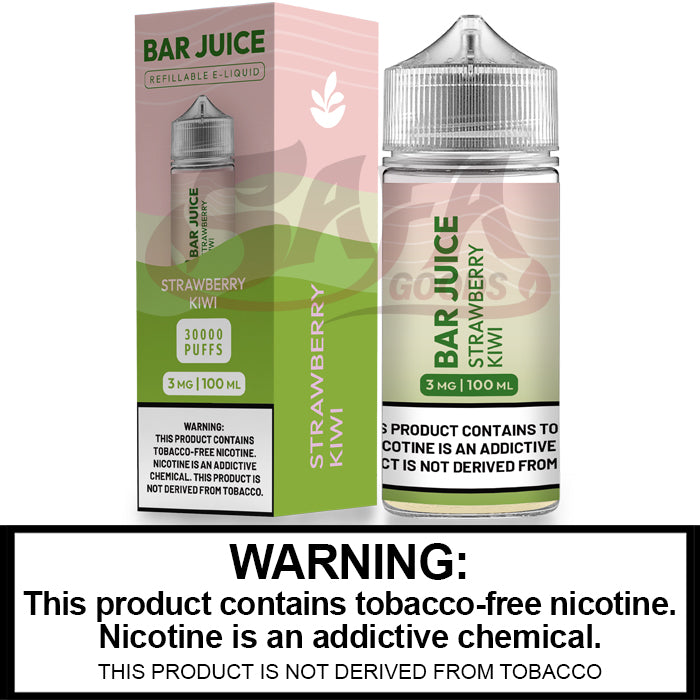 Strawberry Kiwi Freebase E-Juice 100ML - Bar Club