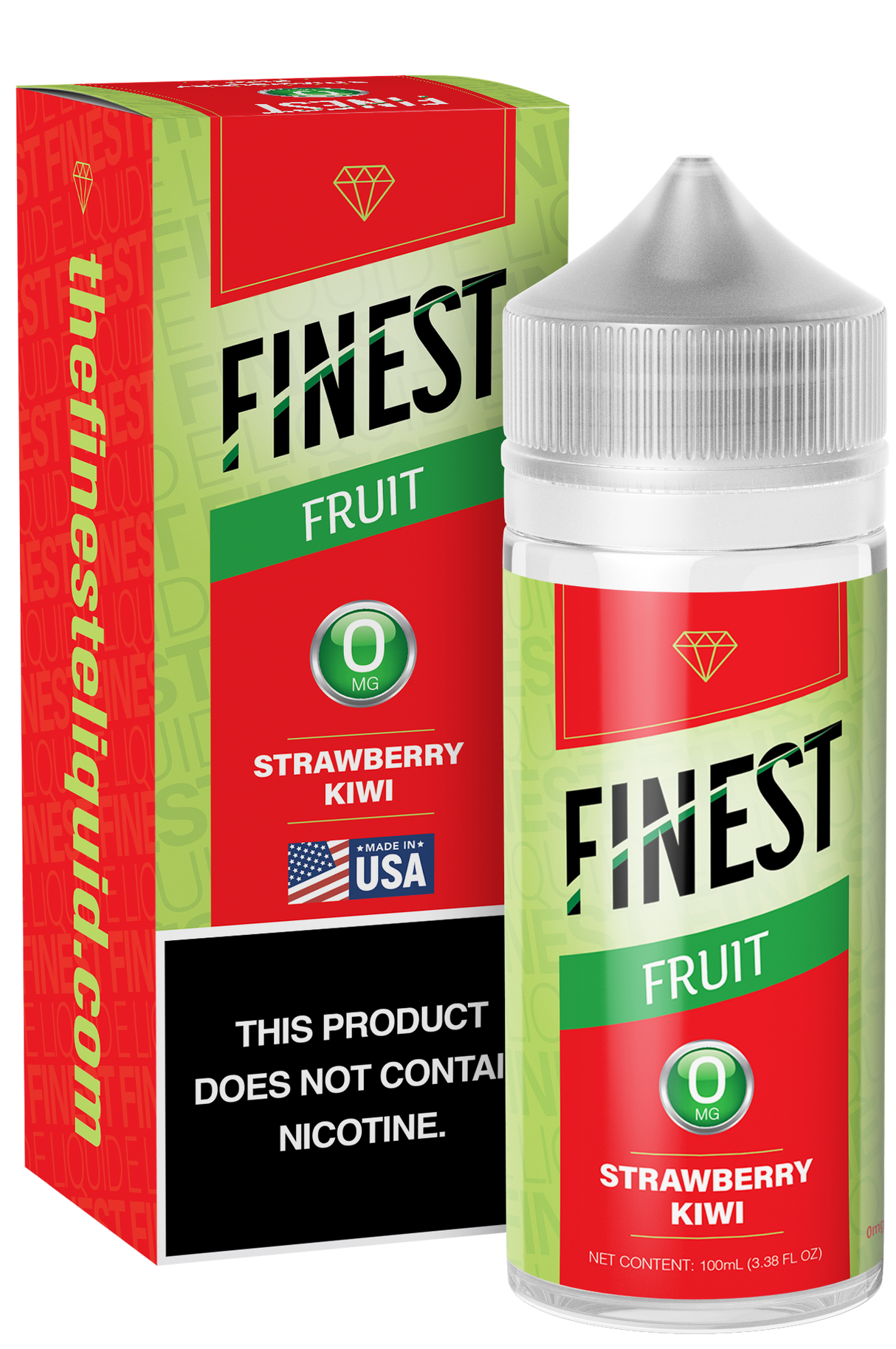 Strawberry Kiwi Freebase E-Liquid Fruit Edition 100ML - The Finest