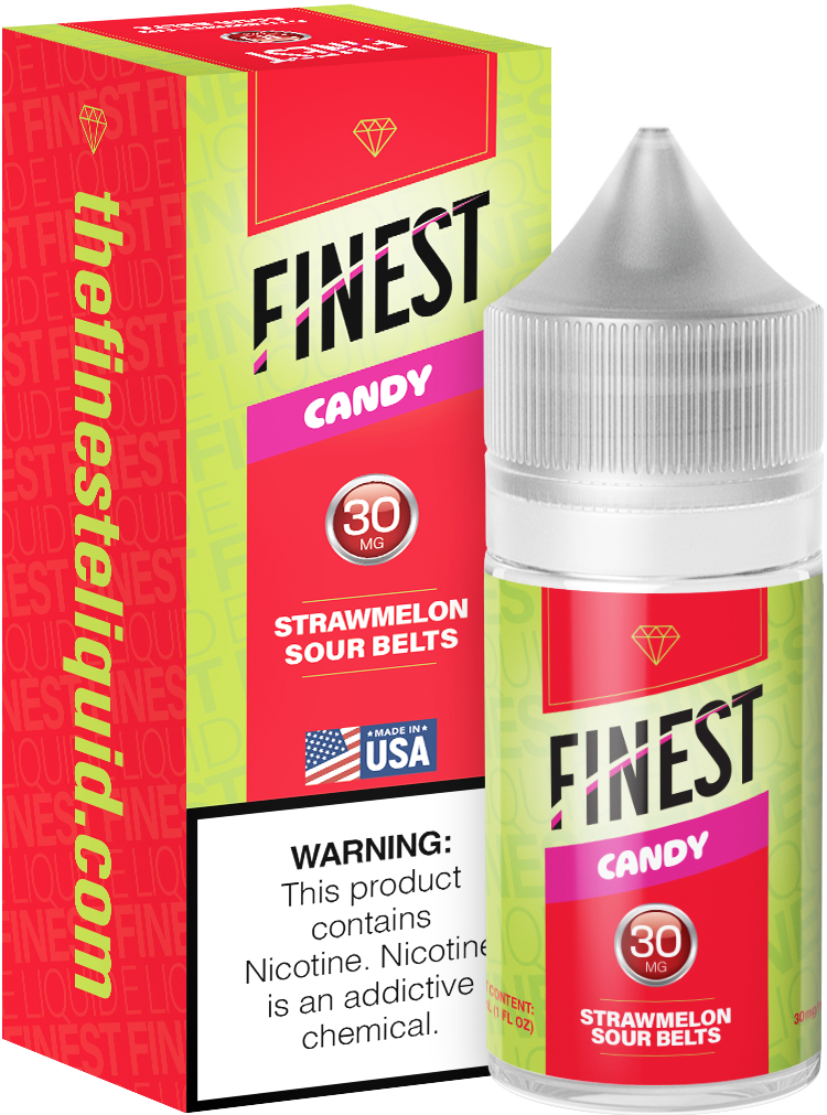 Strawmelon Sour Belts Salt Nic E-Liquid Candy Edition 30ML - The Finest