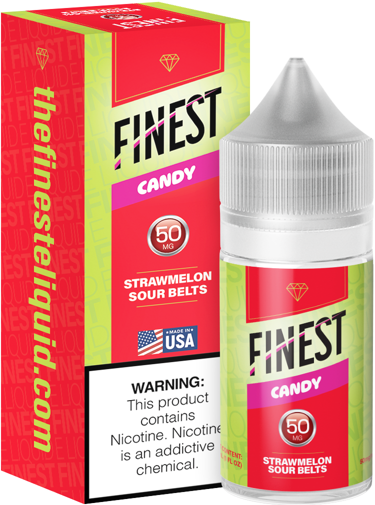 Strawmelon Sour Belts Salt Nic E-Liquid Candy Edition 30ML - The Finest