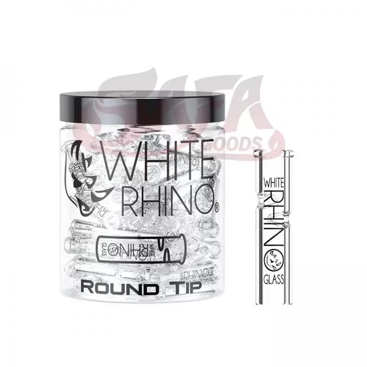 White Rhino Xl Glass Tips Jars