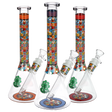 10" Icon Blocks Pattern Beaker Water Pipe 14mm F – SeshGear