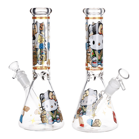 10" Kitty Glass Beaker Water Pipe 14mm F